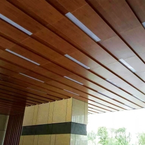 Ceiling wood grain aluminum veneer