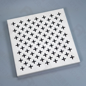 Cross-shaped perforated aluminum veneer